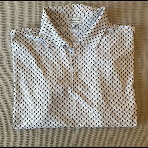 Peter Millar “Summer Comfort” Skull & Crossbones White Golf Polo…Size XL